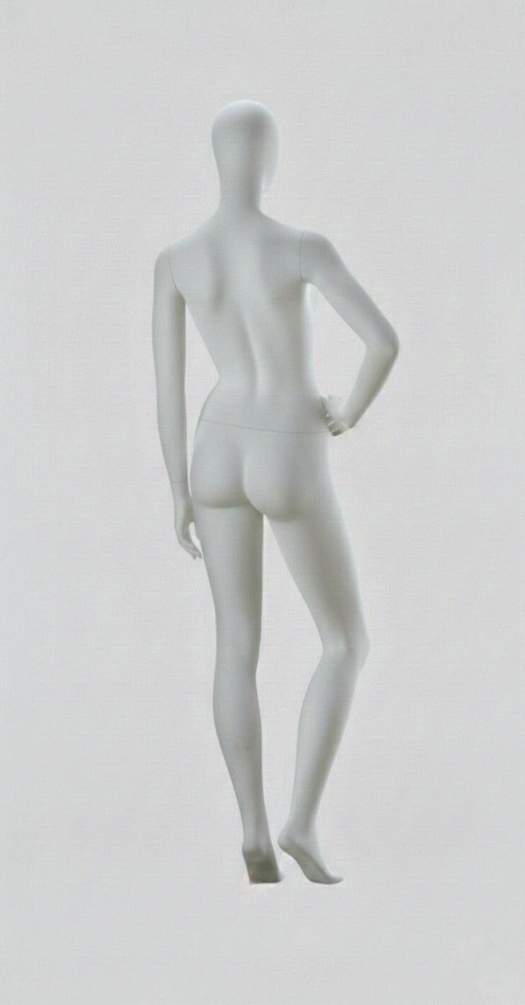 Female Egg Head Mannequin - Hand on Hip Pose