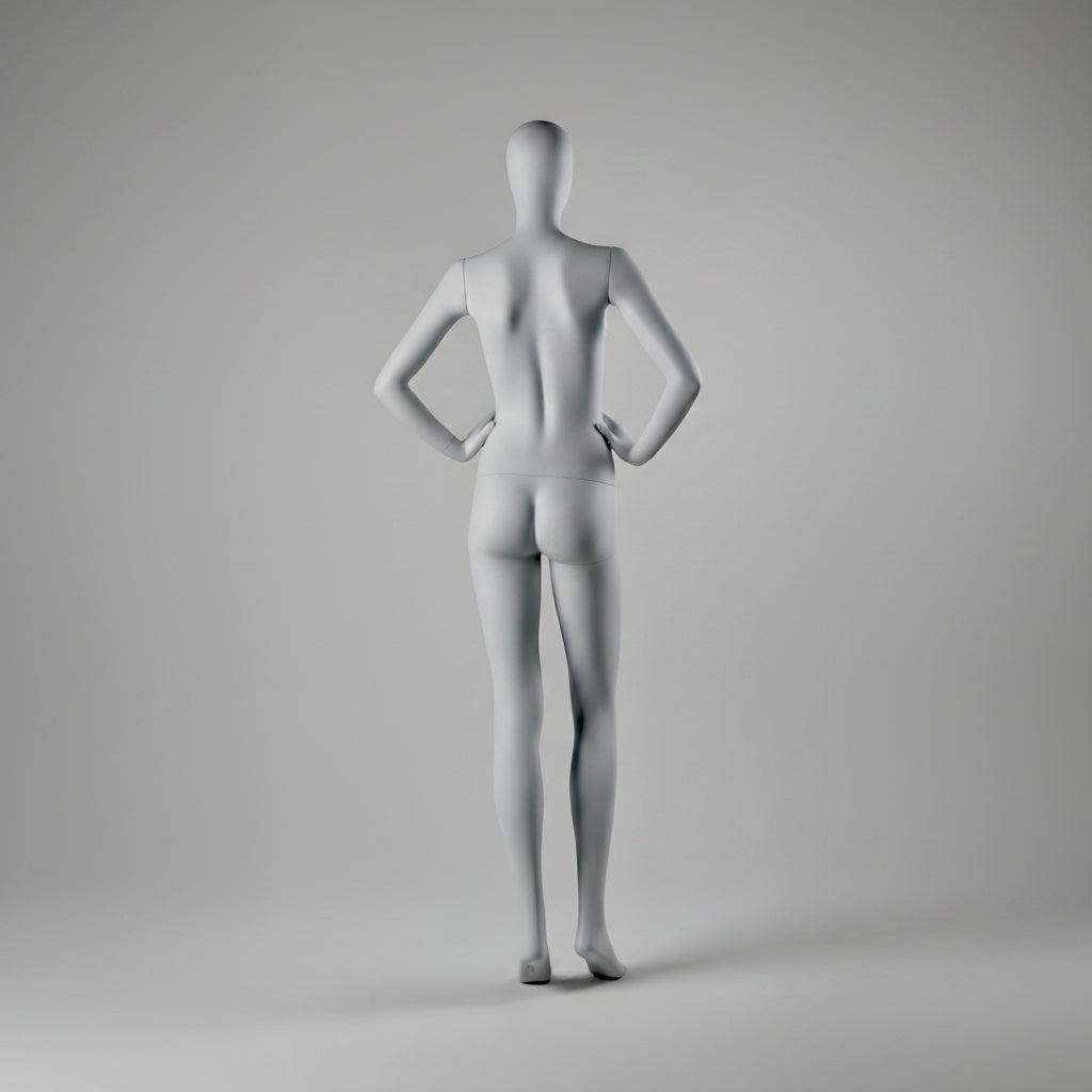 Female Mannequin Hands on Hips - Anthracite Grey (7016)