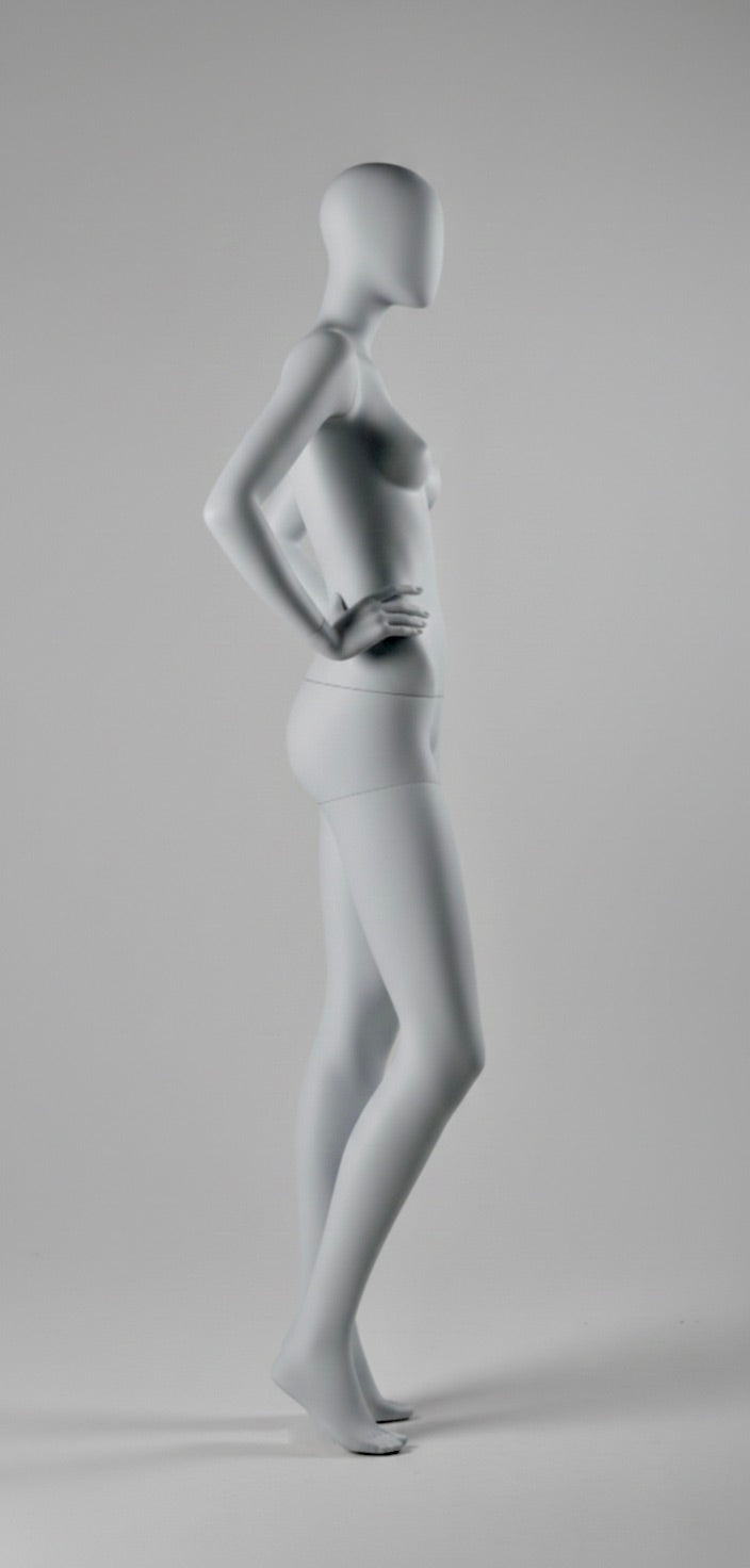 Female Full Body Mannequin - Hands on Hips Pose / White (9003)