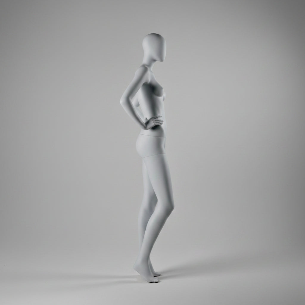 Female Full Body Mannequin - Hands on Hips Pose / Anthracite Grey (7016)