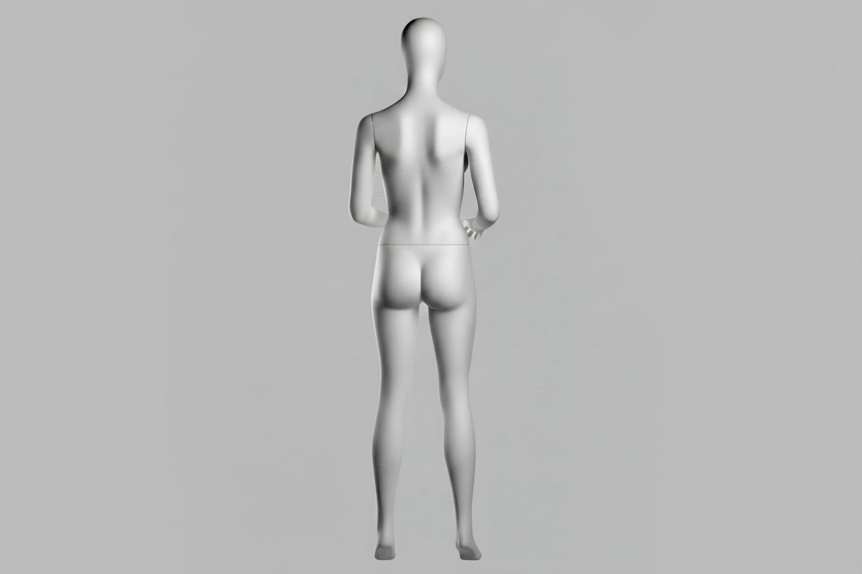 Female Tennis Player Mannequin - Light Grey (7046)
