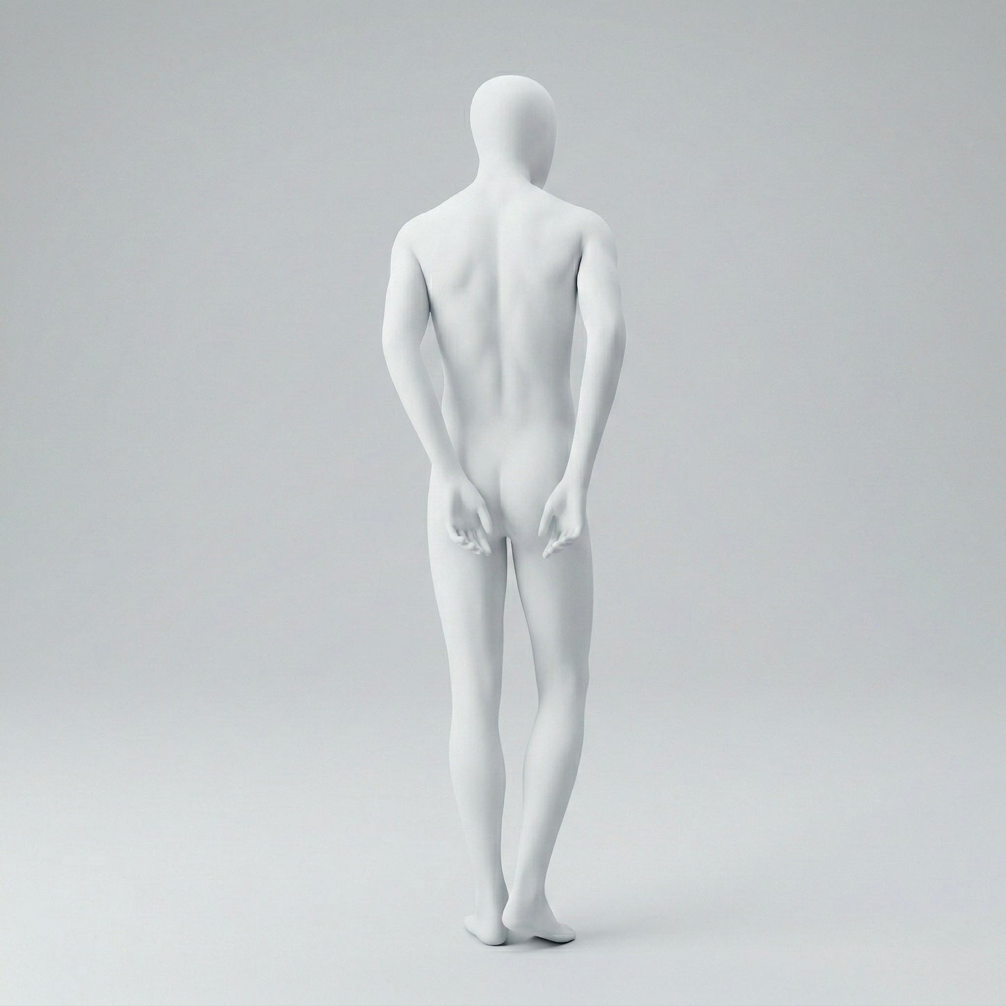 Male Mannequin Arms Behind Back - Anthracite Grey (7016)