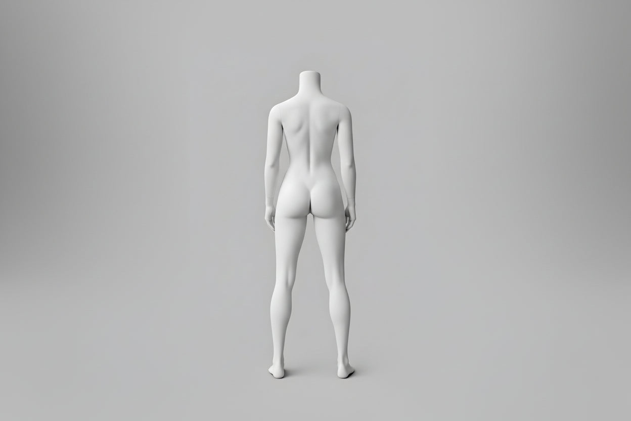 Headless Female Lifestyle Mannequin - Dark Grey (7043)