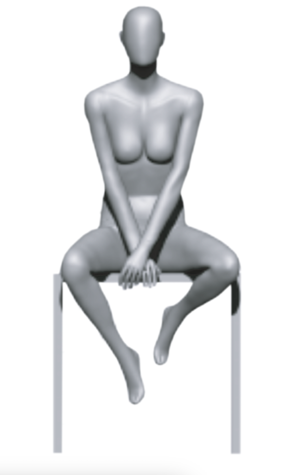Female Mannequin Sitter Pose