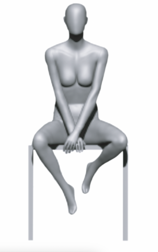 Female Mannequin Sitter Pose