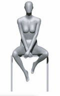Female Mannequin Sitter Pose