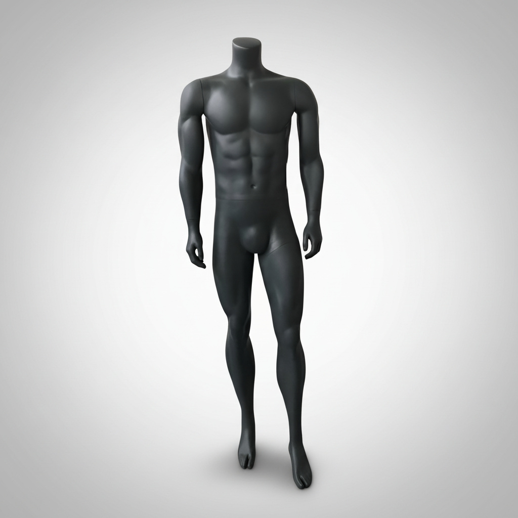 Headless Male Lifestyle Mannequin - Dark Grey (7043)