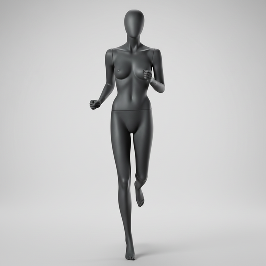 Female Runner Mannequin - Dark Grey