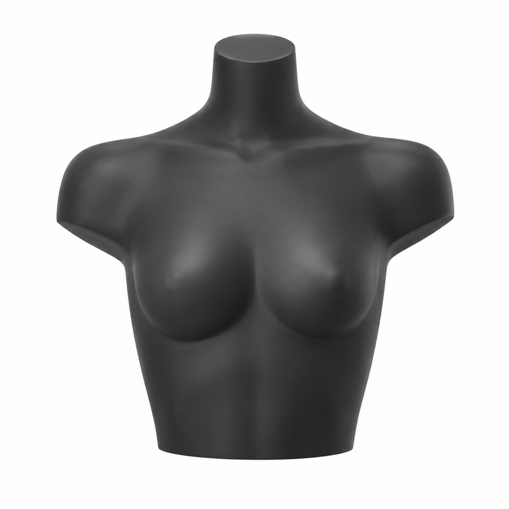 Female Bra Bust Mannequin - Dark Grey (7043)