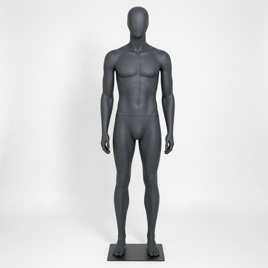Male Mannequin Straight Pose - Anthracite Grey (7016)