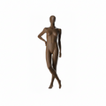 Female Mannequin - Brown (Hand on Hip, Legs Crossed)