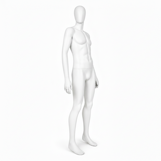 Male Mannequin Arms by Side - Anthracite Grey (7016)