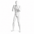 Male Boxing Mannequin - Light Grey (7046)