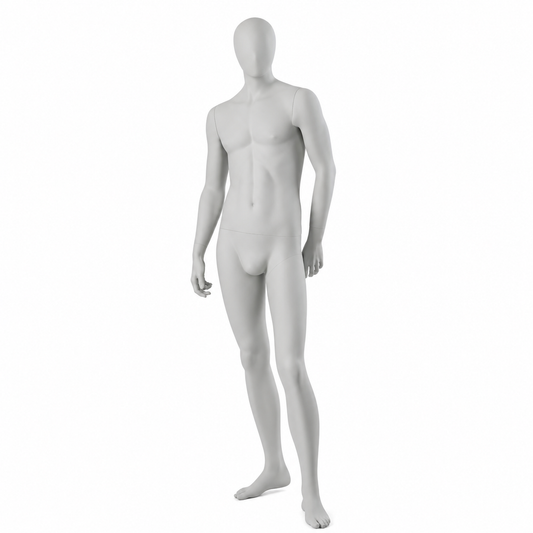 Male Mannequin Left Foot Forward - Anthracite Grey (7016)