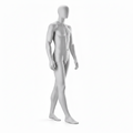 Male Full Body Mannequin - Walker Pose / Anthracite Grey (7016)