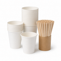 Paper Cups, Lids and Stirrers