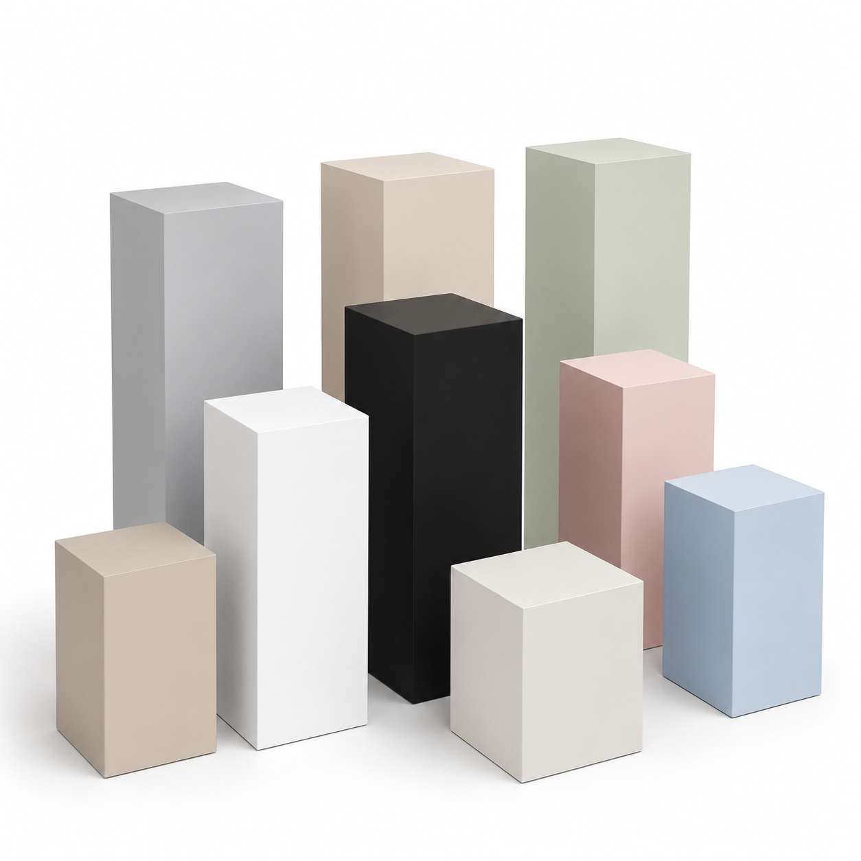 Plinths Cubes and Pedestals