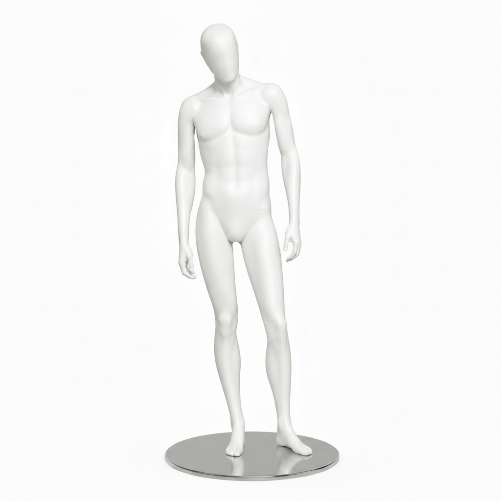 Male Leaning Retail Display Figure