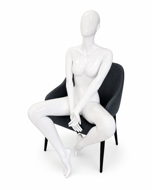 Seated Female Retail Display Figure
