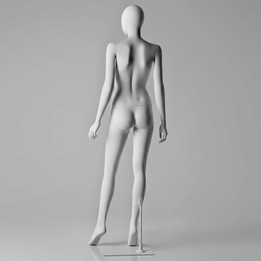 Female Right Knee Up Mannequin - Anthracite Grey (7016)