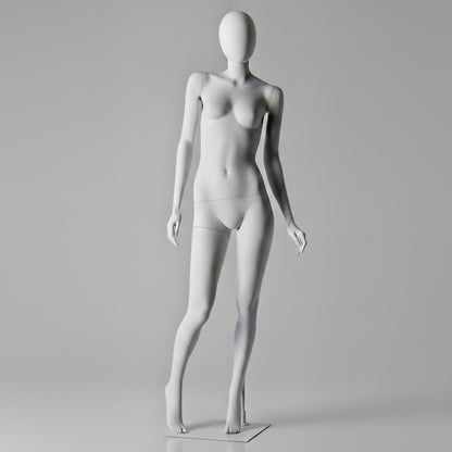 Female Right Knee Up Mannequin - Anthracite Grey (7016)