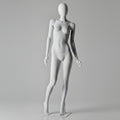Female Right Knee Up Mannequin - Anthracite Grey (7016)