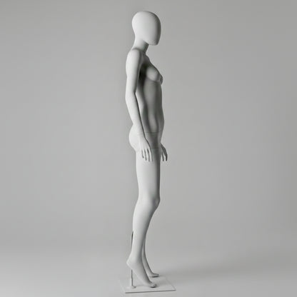Female Right Knee Up Mannequin - Anthracite Grey (7016)