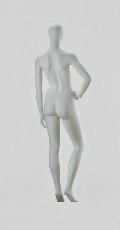 Female Egg Head Mannequin - Hand on Hip Pose