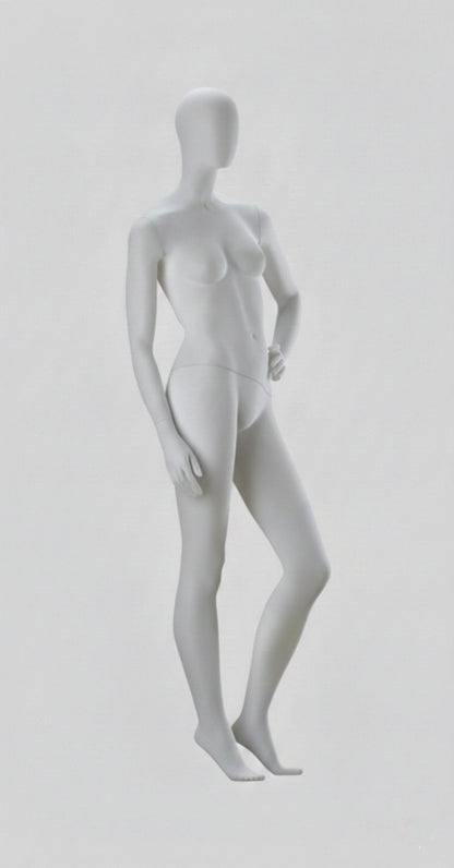 Female Egg Head Mannequin - Hand on Hip Pose
