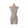 Defined Female Torso Mannequin - Brown