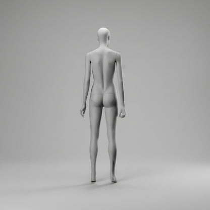 Female Full Body Mannequin - Hands by Side Pose / White (9003)