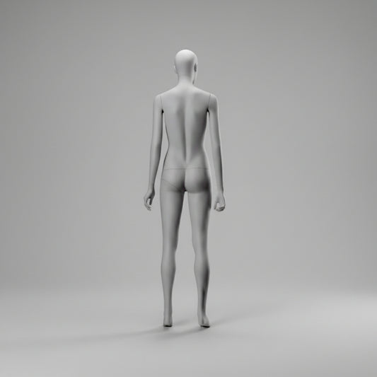 Female Full Body Mannequin - Hands by Side Pose / White (9003)