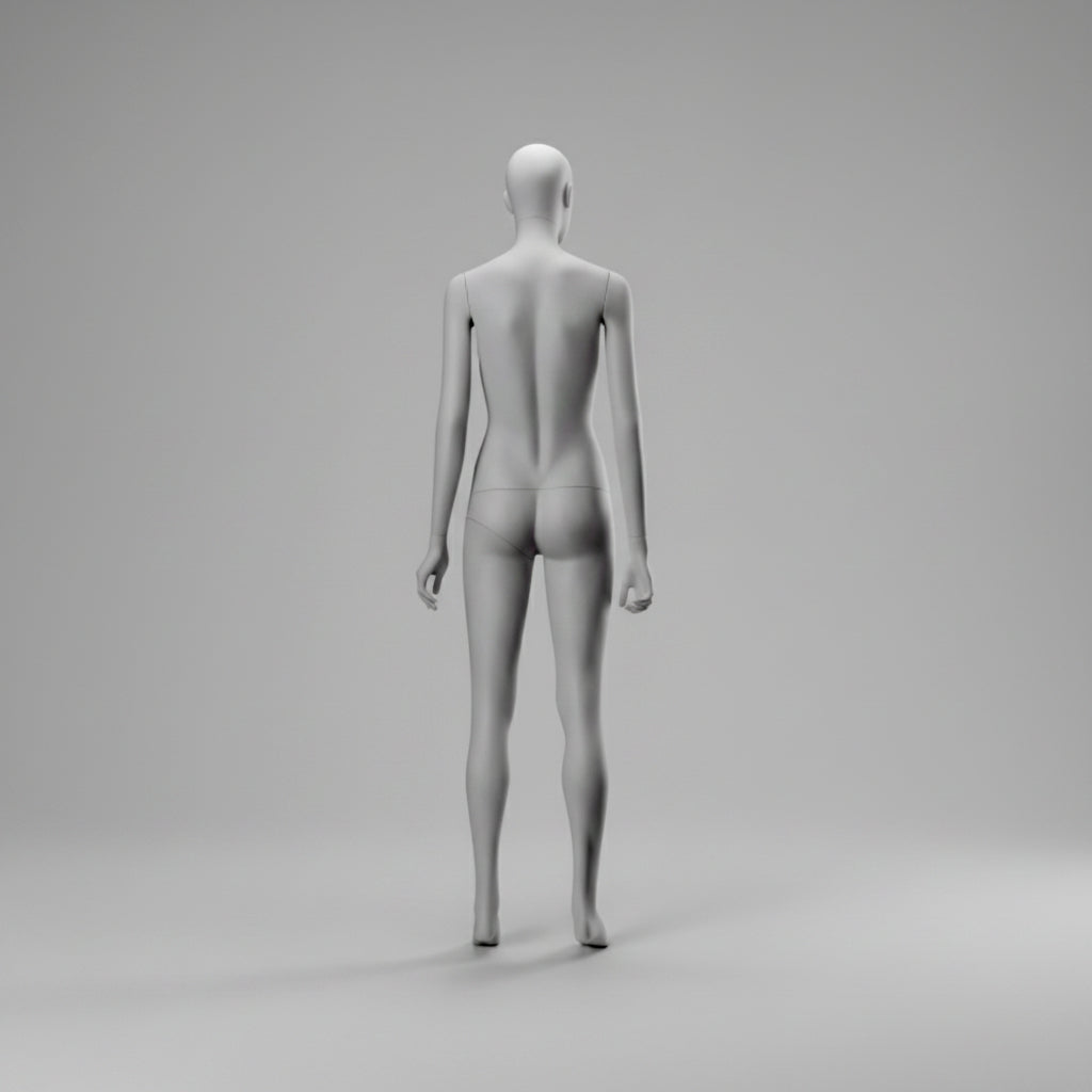 Female Full Body Mannequin - Hands by Side Pose / White (9003)