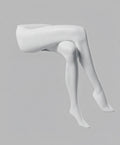 Female Crossed Legs Mannequin - White
