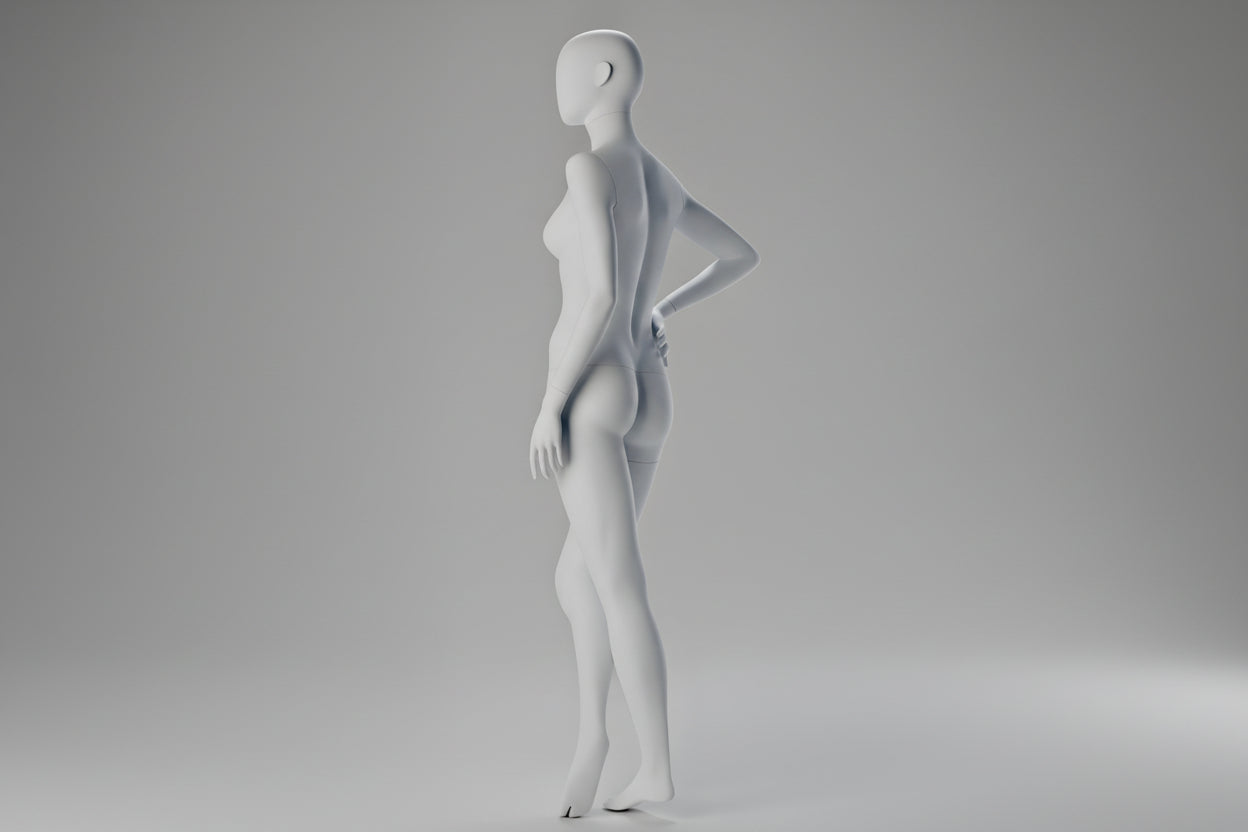Female Display Mannequin Hand on Hip Crossed Legs | Retail Mannequin