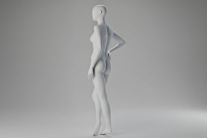 Female Display Mannequin Hand on Hip Crossed Legs | Retail Mannequin