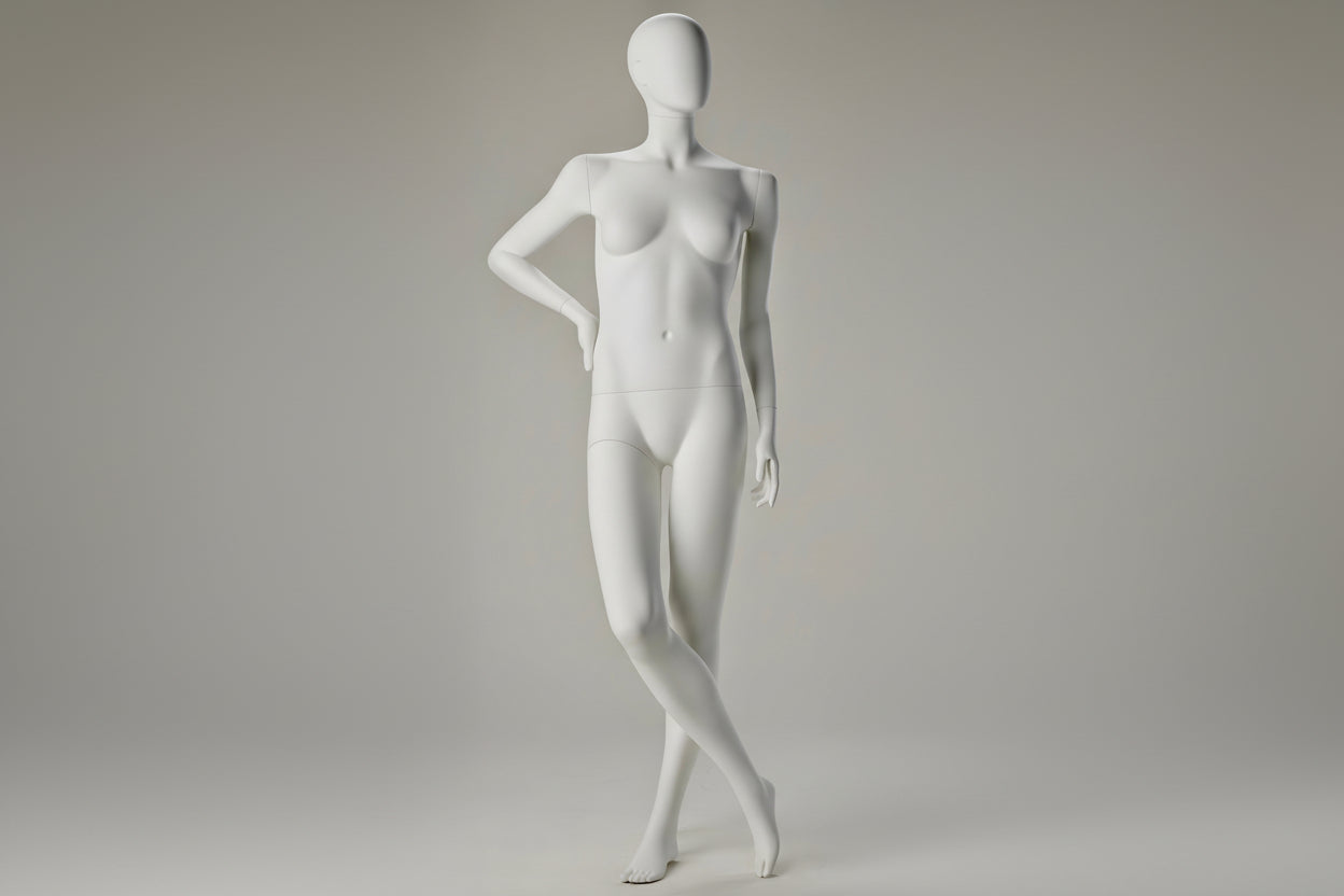 Female Display Mannequin Hand on Hip Crossed Legs | Retail Mannequin