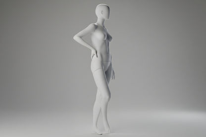 Female Display Mannequin Hand on Hip Crossed Legs | Retail Mannequin