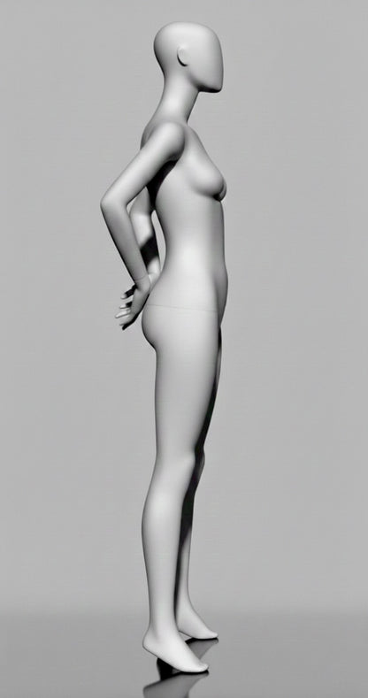 Female Retail Display Mannequin - Anthracite Grey (7016)