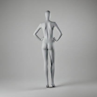 Female Mannequin Hands on Hips - Anthracite Grey (7016)