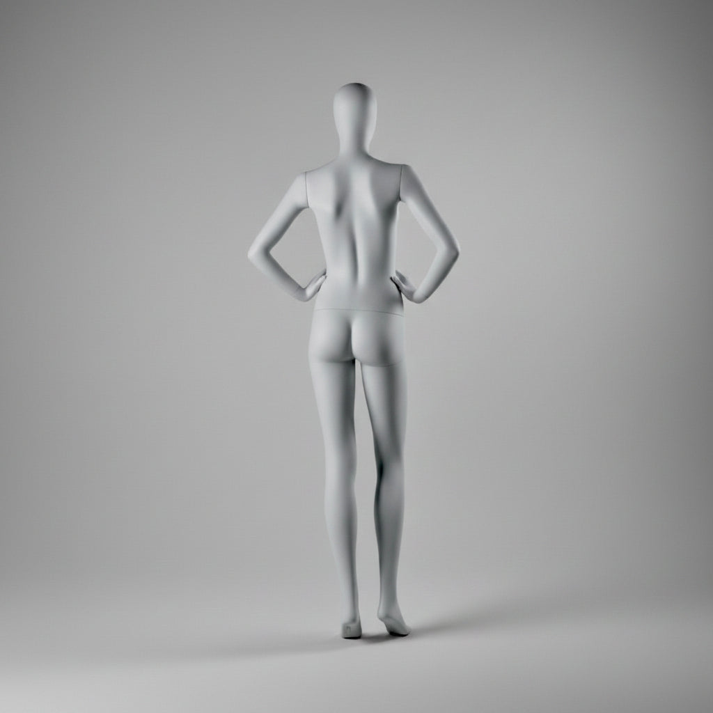 Female Full Body Mannequin - Hands on Hips Pose / Anthracite Grey (7016)