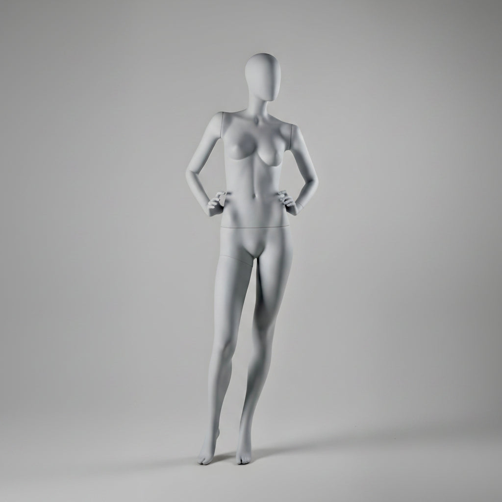 Female Mannequin Hands on Hips - Anthracite Grey (7016)