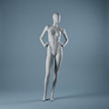 Female Full Body Mannequin - Hands on Hips Pose / Anthracite Grey (7016)