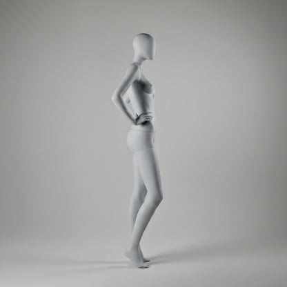 Female Mannequin Hands on Hips - Anthracite Grey (7016)