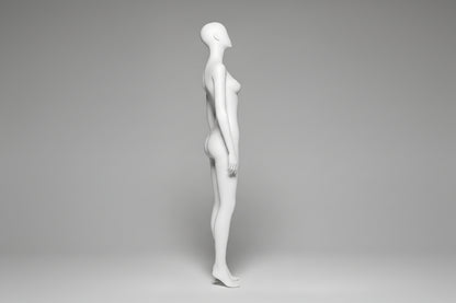 Female Head Tilted Mannequin - Anthracite Grey (7016)