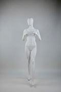 Female Display Mannequin with Backpack - Light Grey Retail Display (7046)