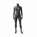 Female Headless Athletic Mannequin RAL 7043