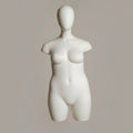 Female Lingerie Torso - Frosted with Black Base & Pole