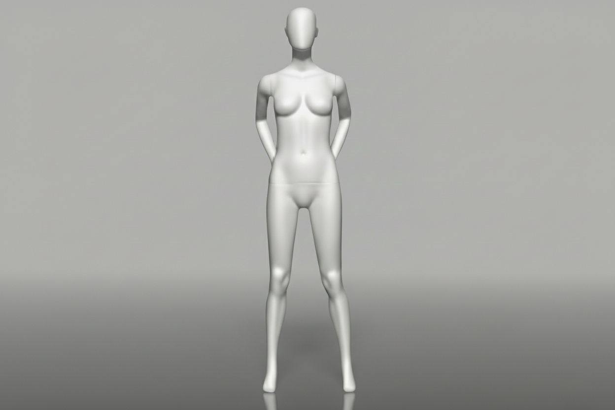 Female Retail Display Mannequin - Anthracite Grey (7016)