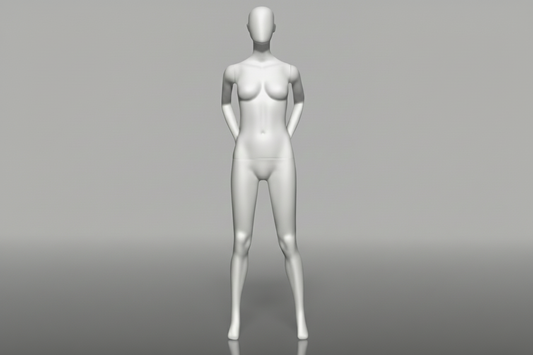 Female Retail Display Mannequin - Anthracite Grey (7016)